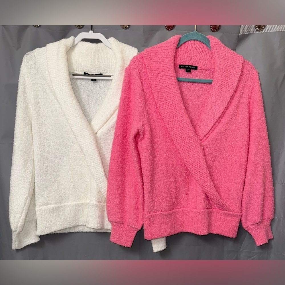 Boston Proper Shawl Collar Cozy Sweaters size M
